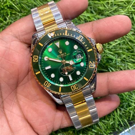 rolex submariner two tone green|Rolex 2 tone submariner price.